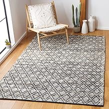 SAFAVIEH Natura Collection Accent Rug - 3 x 5, Ivory & Brown, Handmade Wool, Ideal for High Traffic Areas in Entryway, Living Room, Bedroom NAT615T