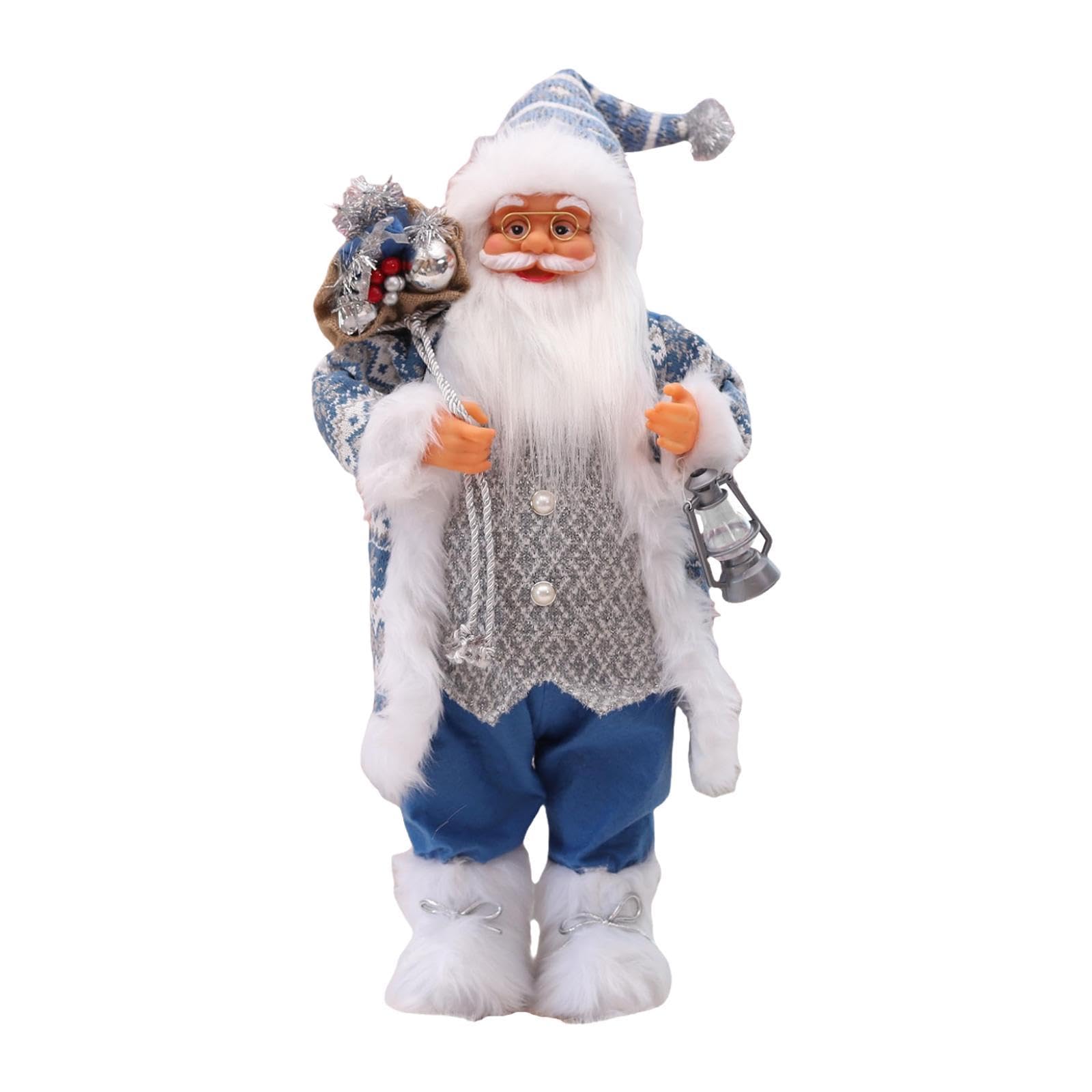 Amagogo Weihnachtspuppe, Weihnachtsmann-Figur, Weihnachtsmann, Weihnachtsmann-Figur, 60 cm/23 Zoll hoch, für die Dekoration des Weihnachtszimmers und des Kamins