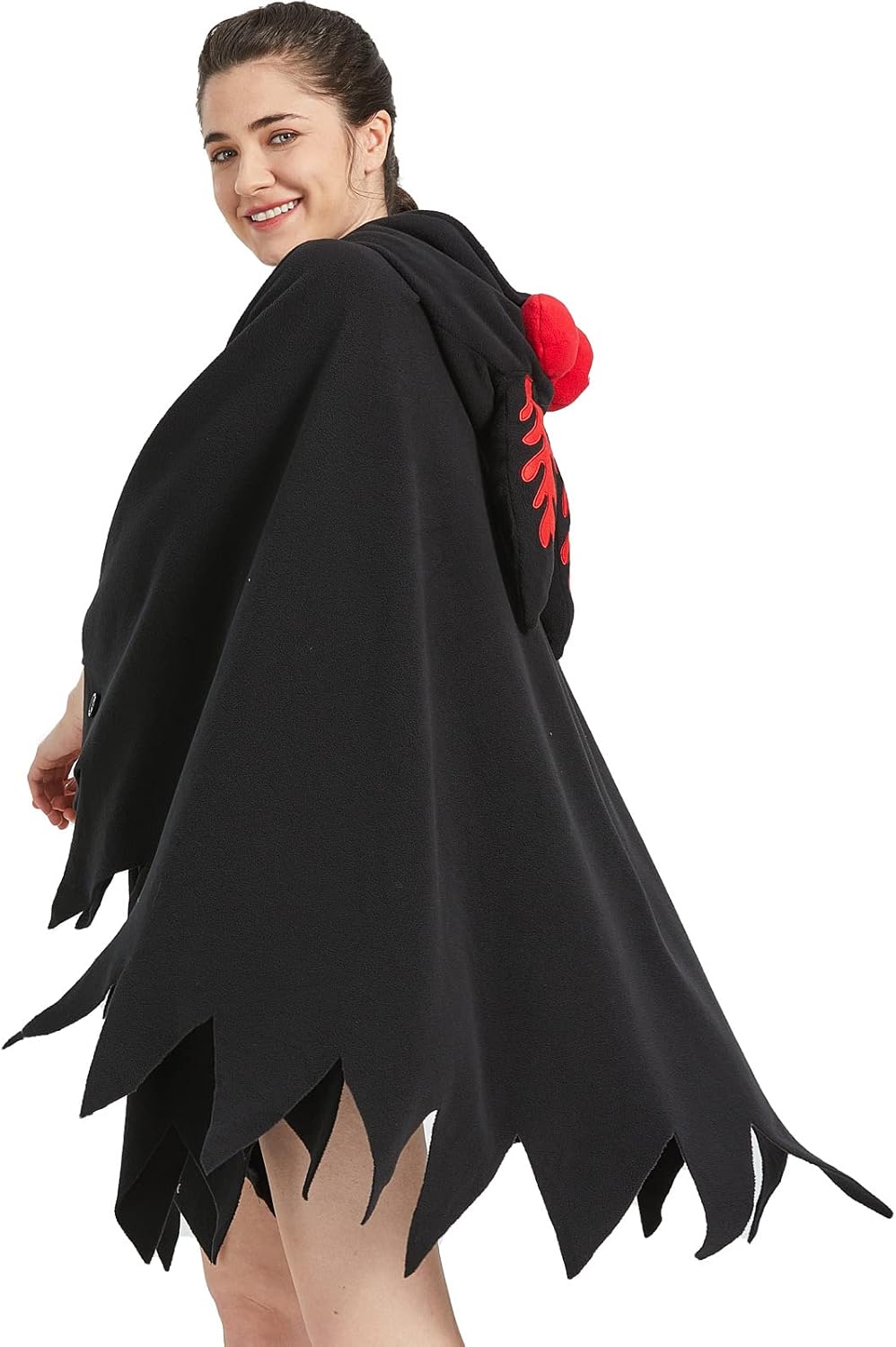 Unisex Mothman Costume Mothman Cosplay Hooded Christmas Costumes Party Cape - Image 4