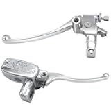 JAVIK Left & Right Brake Master Cylinder Clutch Lever for Honda VT600 VT750 VT1100 VT1300 VTX1300 VF750 (Chrome)
