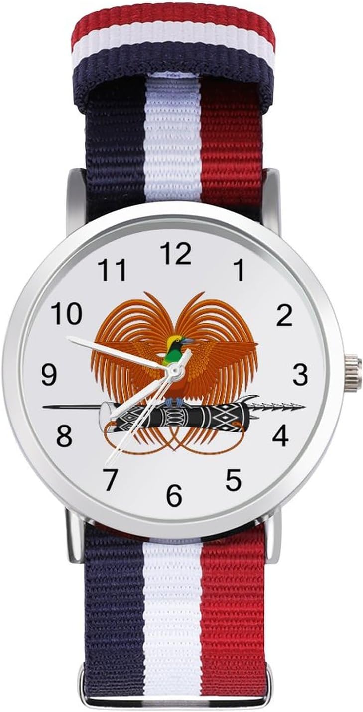 Laos Flag Wrist Watches,Men and Women Fashion Minimalist Watch