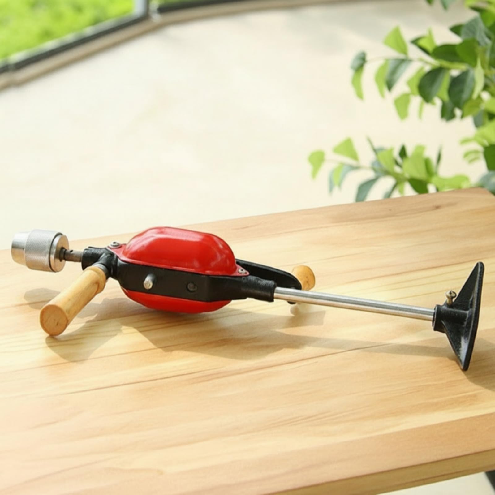 TISHITA Taladro Manual de Precisión con Doble Piñón Taladro de Pecho con Empuñaduras Cómodas Berbiquí de Herramienta Manual Versátil Adecuado para Artesanos