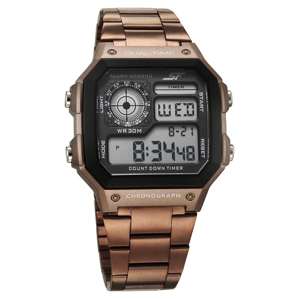 Festive Hexa Metal Refresh Quartz Analog Multicolor Dial Watch for Men-image-9