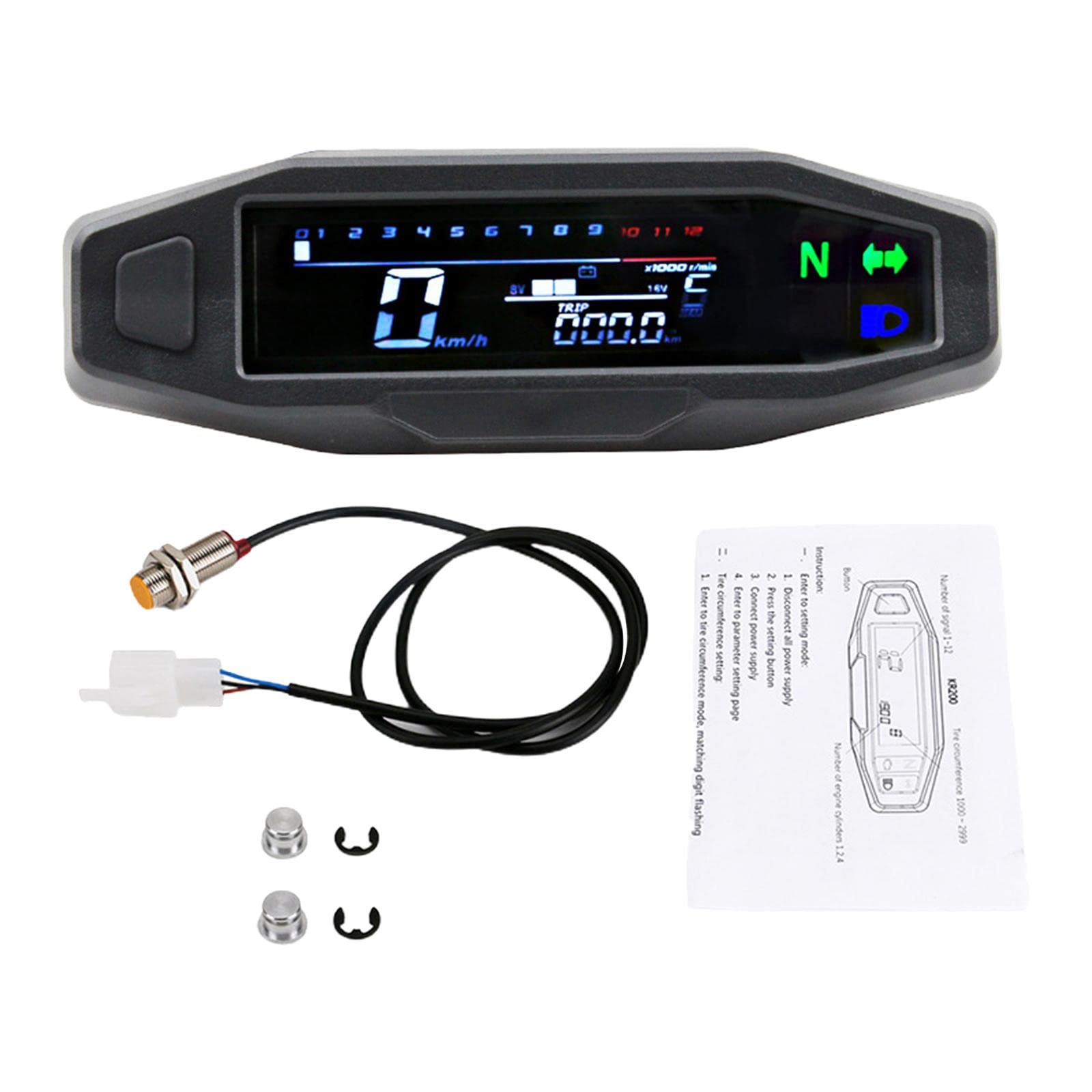 ATORSEr Universal Digital Speedometer Odometer for Motorcycle sensor
