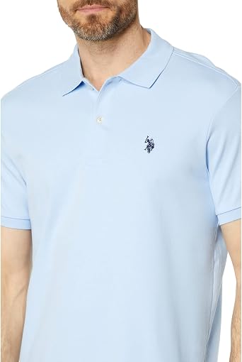 U.S. POLO ASSN. Interlock Core Polo Shirt Windsurfer Blue MD