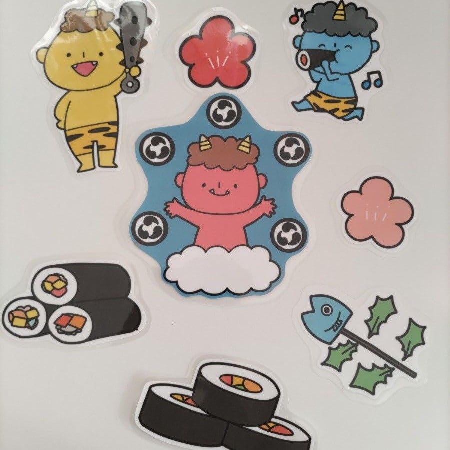 Amazon.co.jp: 可愛い！！節分の壁面飾り！(手書きイラスト) : おもちゃ