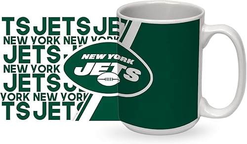 Miniatura 10 de Rico Industries NFL Football - Taza de café de cerámica blanca de 15 onzas para fanáticos de la NFL