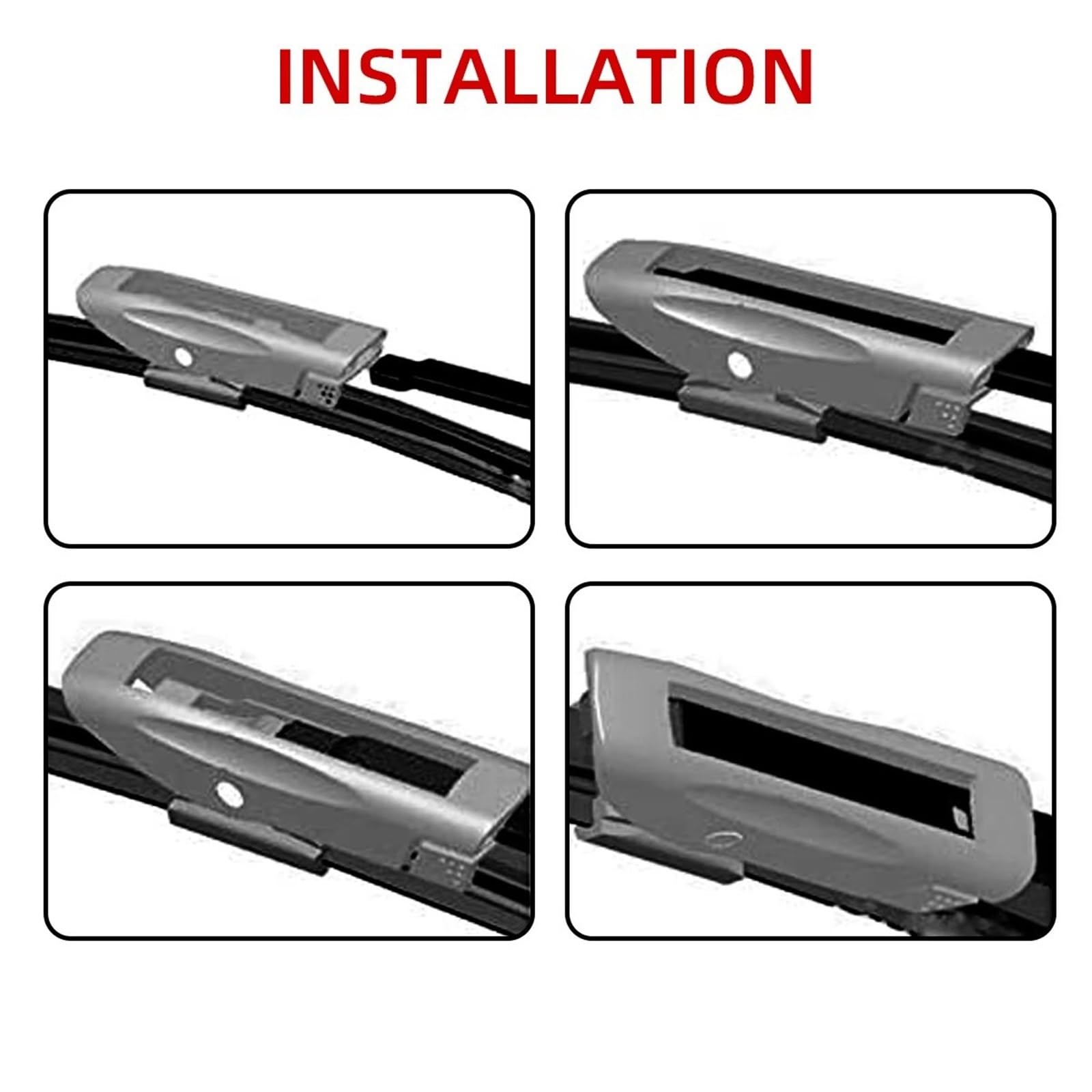 Tergilunotto Rear 1 2 3 4 6 Pezzi Spazzole Tergicristallo Anteriori E Posteriori Auto Accessori Auto Per Captur Per Kaptur 2013 2014 2015 2016 Tergicristallo(4 Piece)
