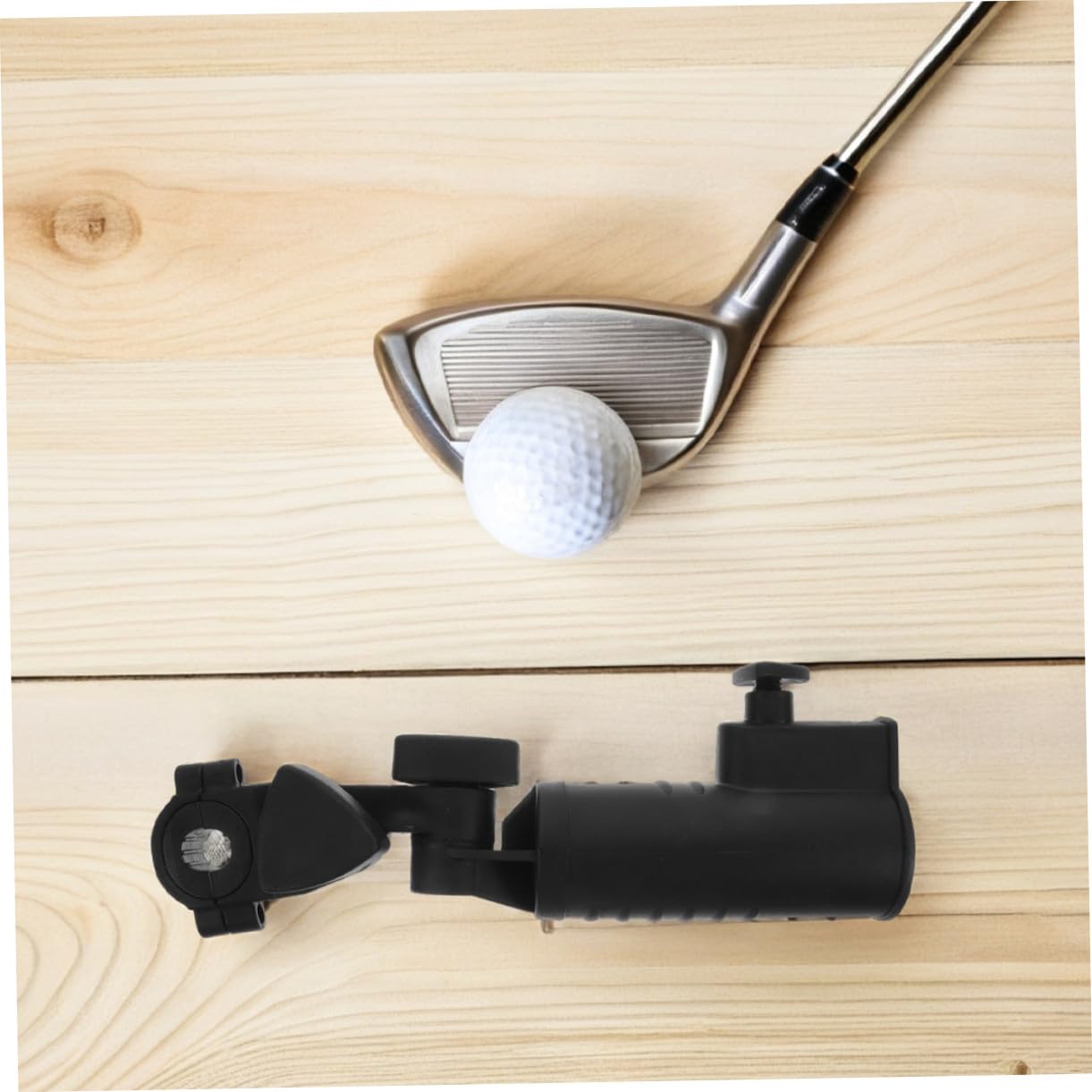 ifundom 2 Stück Verstellbarer Golfschirmständer aus Abs in Schwarz | Golfwagen, Rollstühle und Kinderwagen, Einfach zu Montieren, Tragbar und Robust Konstruiert