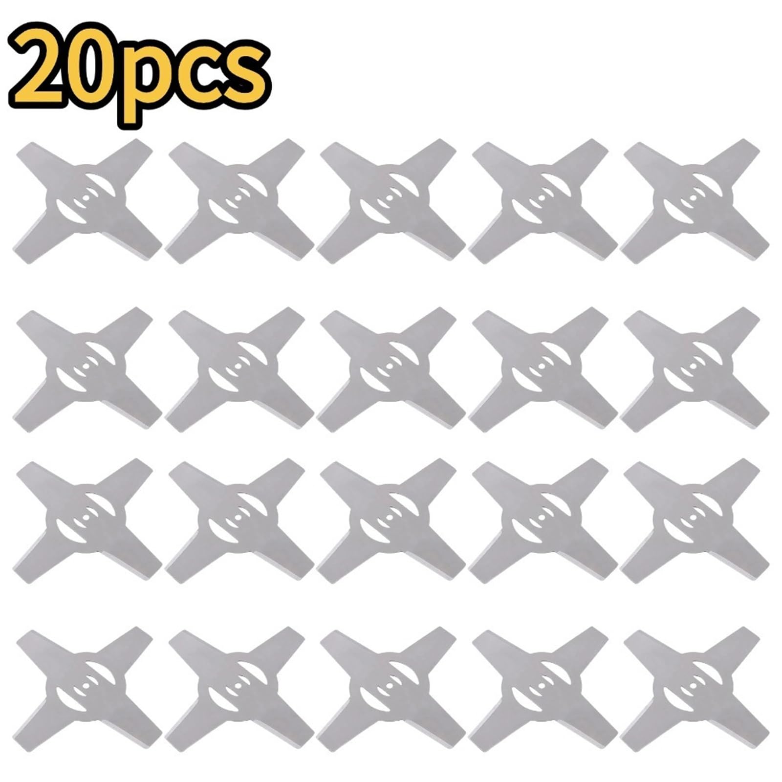 Cuchillas De Cabeza Cortadora De Cepillo Recortadora De Metal De 150mm, 4 Dientes For Piezas De Repuesto De Cortacésped(20pcs)