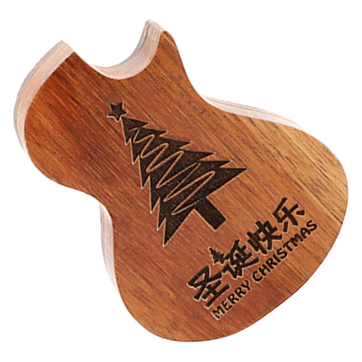 BESTonZON 5 Pièces Boîte De Sélection Accessoires De Guitare Organisateur De Stockage De Médiator Ukulélé Support De Médiator Pour Guitare Étui Porte-médiators Organisateur De Médiators Bois