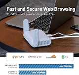 GL.iNet GL-MT3000 (Beryl AX) Portable Wifi Router for Travel & Home, Wireless Access Point, Pocket Wifi 6 Abroad, Secure Vpn Router, Dual Band, Mobile Wireless Routers for Modem, 1 x 2.5Gbp WAN Port - 2
