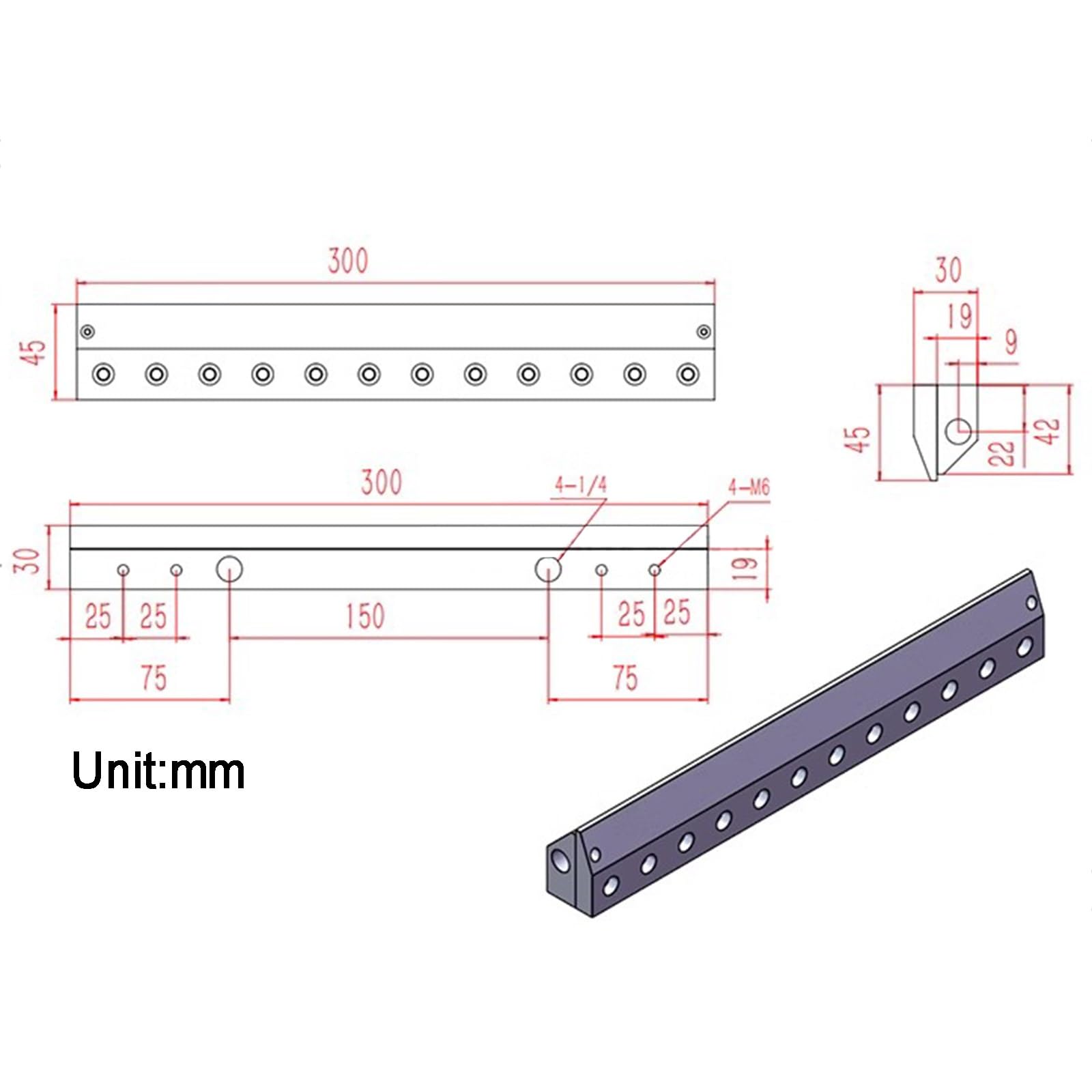 Soplador de Aire Industrial con Cuchilla de Aire de aleación de Aluminio y Boquilla de Gas, Rosca Interna de 1/4" for eliminación de Polvo Industrial, Compatible con compresor de Aire.(30cm)