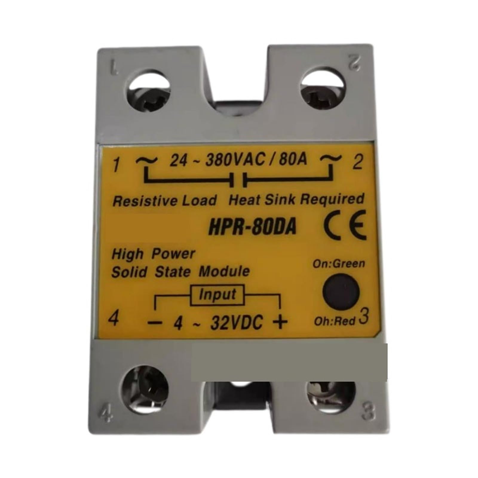 High Power Solid State Relay Module HPR-60DA 80DA 100DA -H(HPR-100DA-H) Control Relays