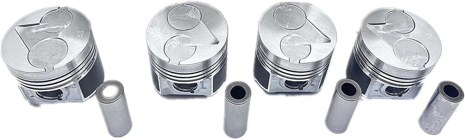 4 Sets 1G363-21110 1G36321110 Piston + Clip + Pin Fits For Kubota V2003 V2003-IDI Swirl Chamber Engine For Bobcat Loader S175 S185