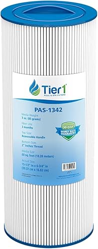 Tier1 Cartucho de filtro de piscina y spa Reemplazo para Jacuzzi J300, J400, 6541-383, Pleatco PJW60TL-OT-F2S, Filbur FC-2715, Unicel 6CH-961 y más