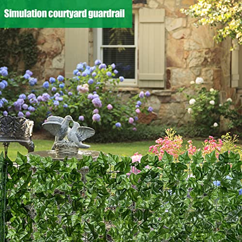 MHHSPOL Plantas de folha de hera artificial, cerca de folha verde artificial proteção UV artificial