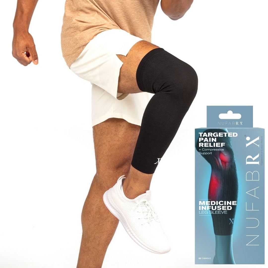 Leg Compression Sleeve For Pain Relief Thigh Calf And Knee