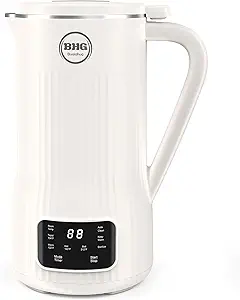 BUAIAHUG 20oz Nut Milk Maker Machine - Multi-Functional Automatic Almond Milk Machine with 10 Blades, Plant-Based Milk, Oat, Soy, Dairy Free Beverages with 12h Timer/Auto-clean/Keep Warm/Boil