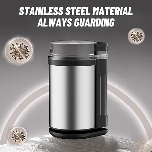 Miniatura 4 de Professional Coffee Bean Grinder and Nut Grinder featuring Double Stainless Blades & Motor Protection Design, Perfect for Enthusiasts Grinding