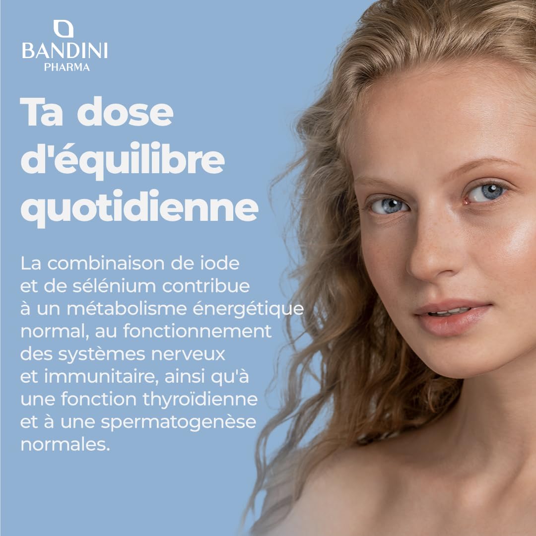Complément Alimentaire Bandini Iode 150 Mcg - 120 Comprimés, Haute Dose, Fabriqué En Italie