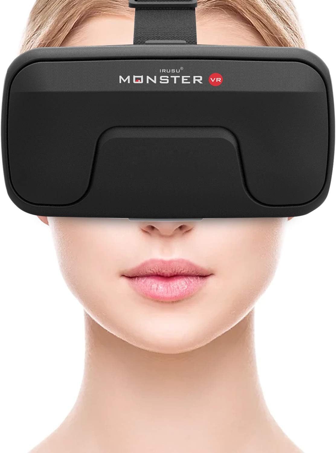 Irusu Monster VR Headset - Virtual Reality Headset with inbuilt Touch Button for Mobiles for VR Gaming | Learning | Virtual Experience.