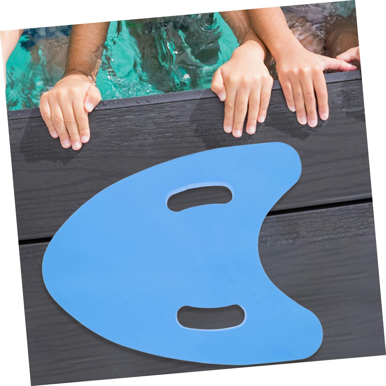 2pcs Eva Material Swim Board Pull Kickboard Training Aid for Swimmers of Levels