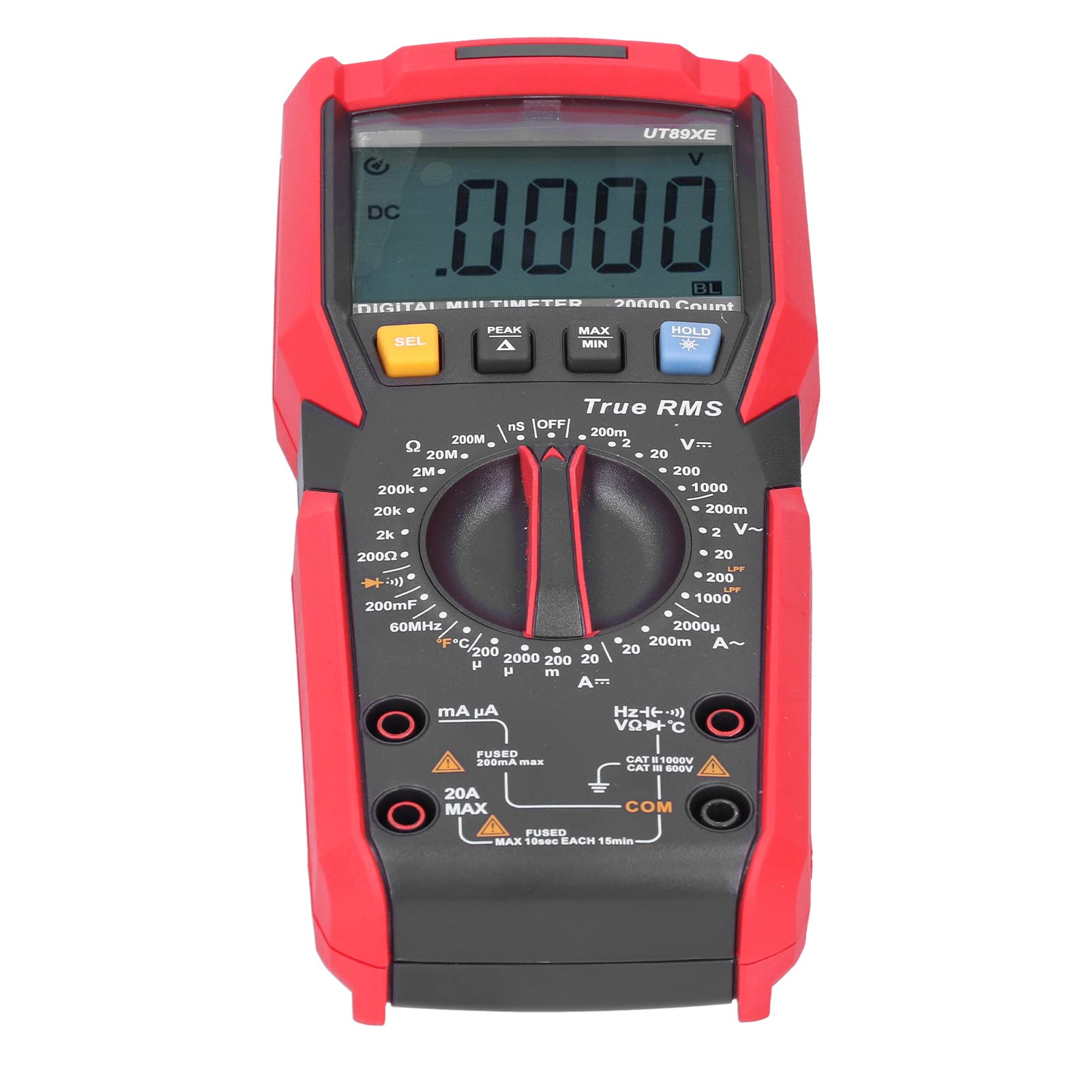 Multimetro Digitale UT89XE, Misuratore Portatile Ad Alta Precisione per Manutenzione Elettrica, Multifunzionale e Durevole, Materiale ABS, 1 unità