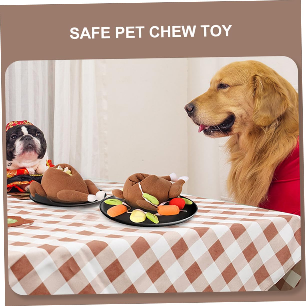 Housoutil 2pièces Jouet à Renifler pour Chien Jou Dinde Jou Mastication pour Chiots Accessoire Interaction Formation pour Animaux De Compagnie