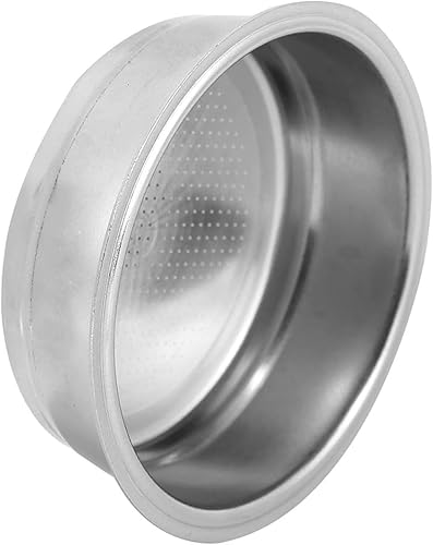 Miniatura 3 de Filtro no presurizado de 2.008 in, cesta de filtro para máquina de café, cuenco de filtro reutilizable de acero inoxidable, cesta individual para