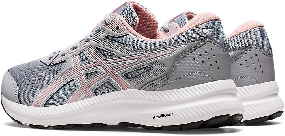 ASICS Women's Gel-Contend 8 Running Shoes, 10, Piedmont Grey/Frosted Rose - Image 3