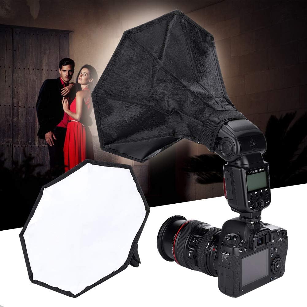 Flash Flashlight Softbox Diffuser 30cm Portable Universal for External Speedlite Portable Umbrella Softbox for Studio Flash