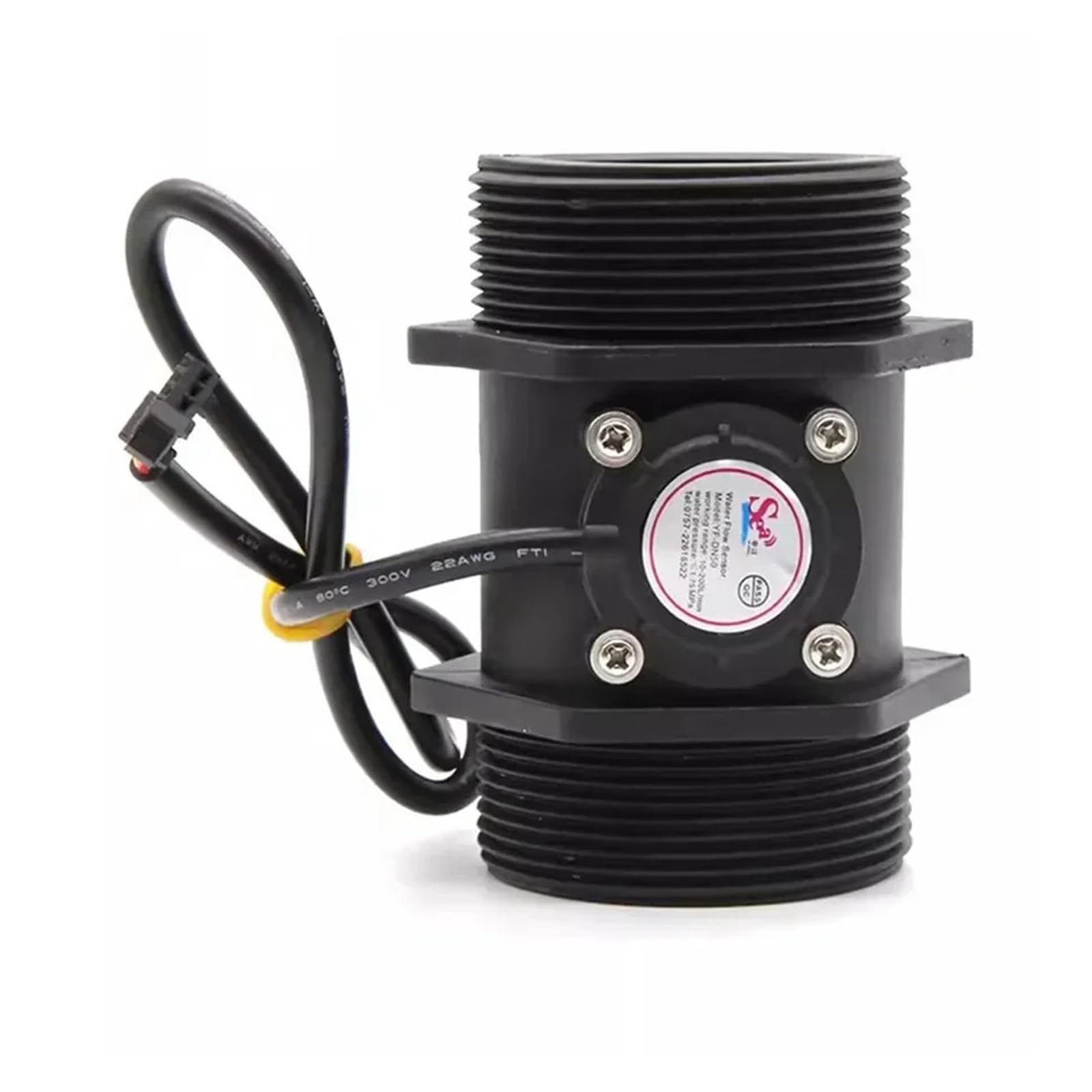 Ultrasonic Flow Meter, YF-DN50 G2" Inch Water Flow Meter Sensor Flowmeter Caudalimetr Counter Indicator Water Flow System Gauge Device 10-200L/min