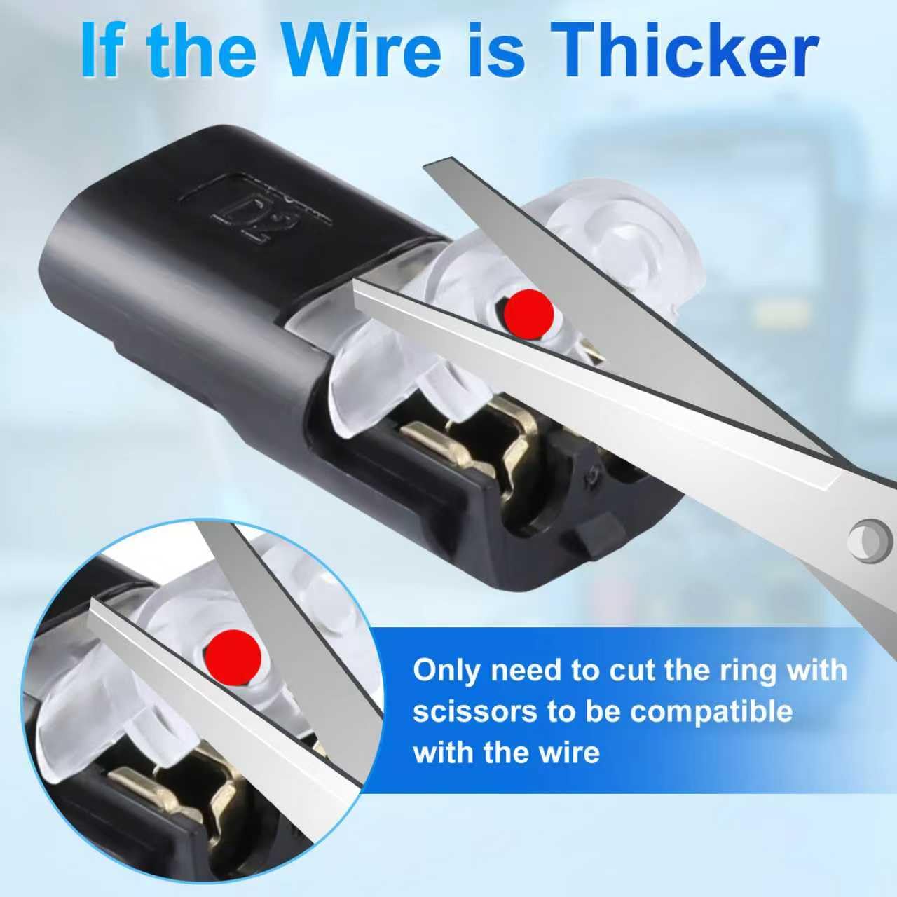50Pcs Low Voltage Wire Connectors, Double Wire Plug in Connector, 2 Pin Solderless Wire Connector, LED Light Strip Connectors, Quick Disconnect and Connect for Home＆Lighting Projects