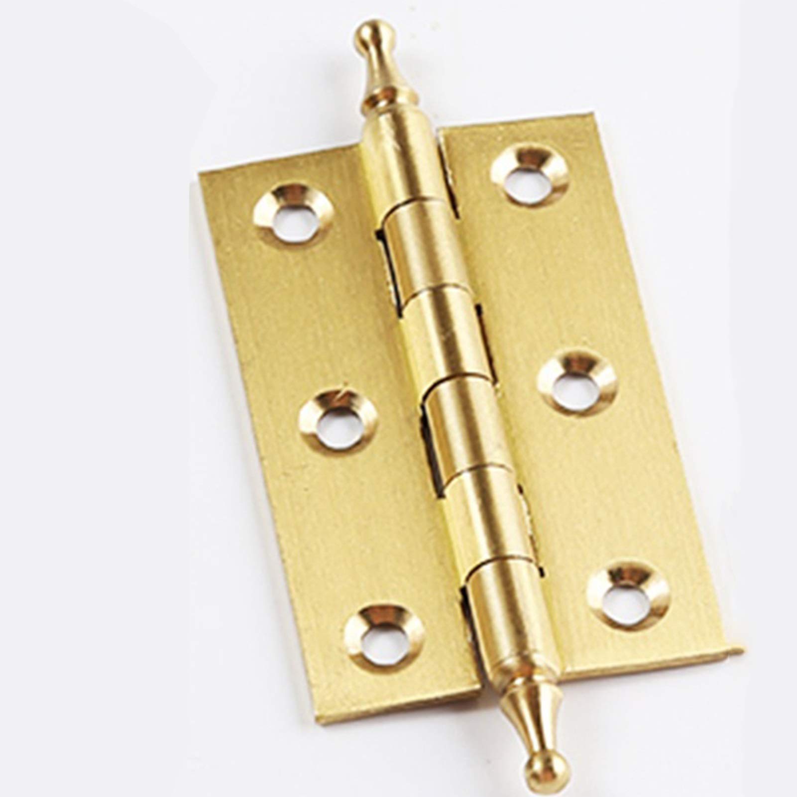 Brass Decorative Cabinet Hinges Kitchen Cupboard Door Butt Hinges with Screws for Cabinet Door Cupboard Jewelry Box Gift Wood Box Wooden Furniture(3 inch)