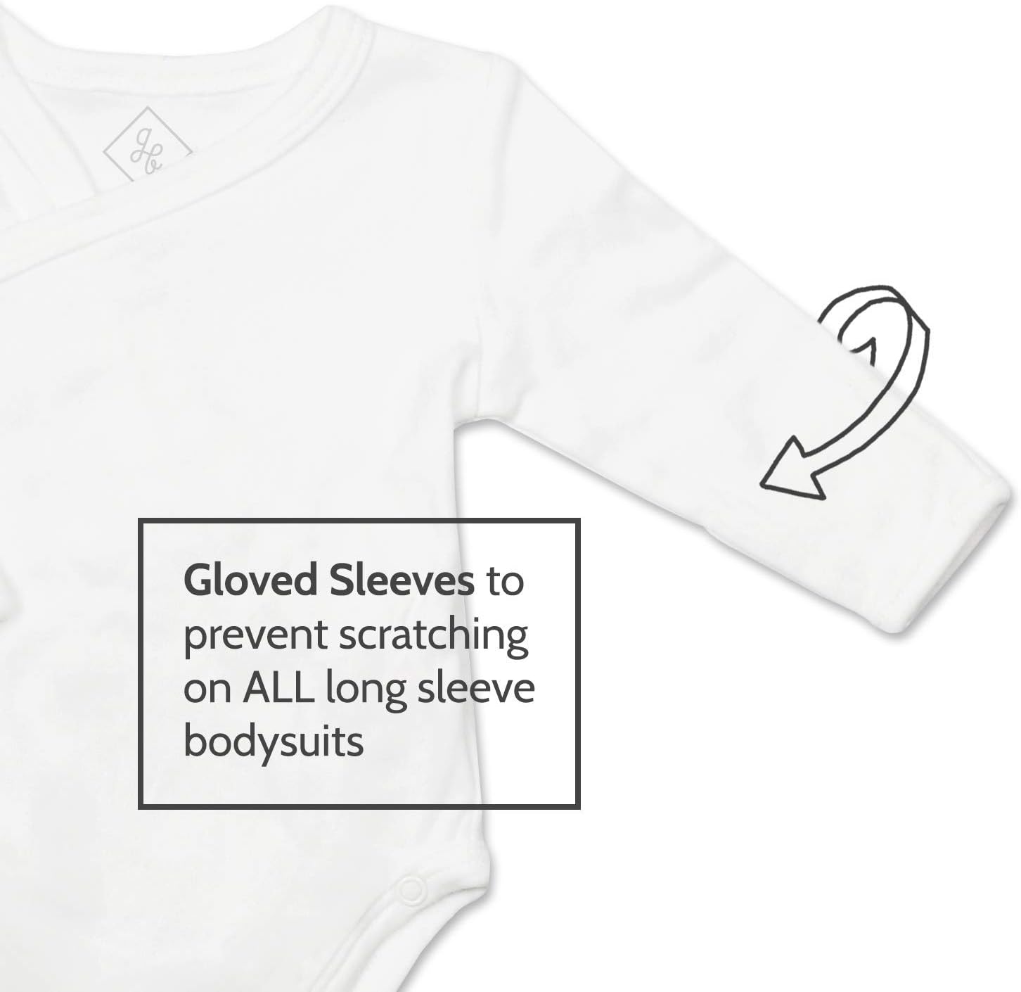 Baby Side Snap Bodysuit Set, 100% Cotton Boy Girl Unisex Kimono Onesie, 4 Pack - Image 2