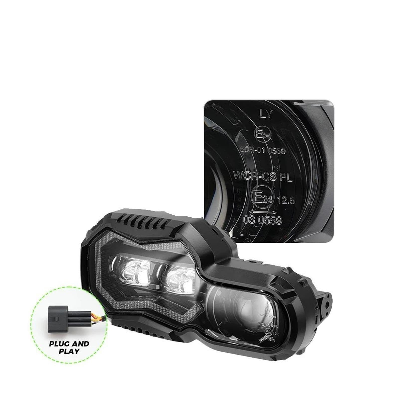 faro dell'auto Nuovi fari LED for moto E24 Per BMW F650GS F700GS