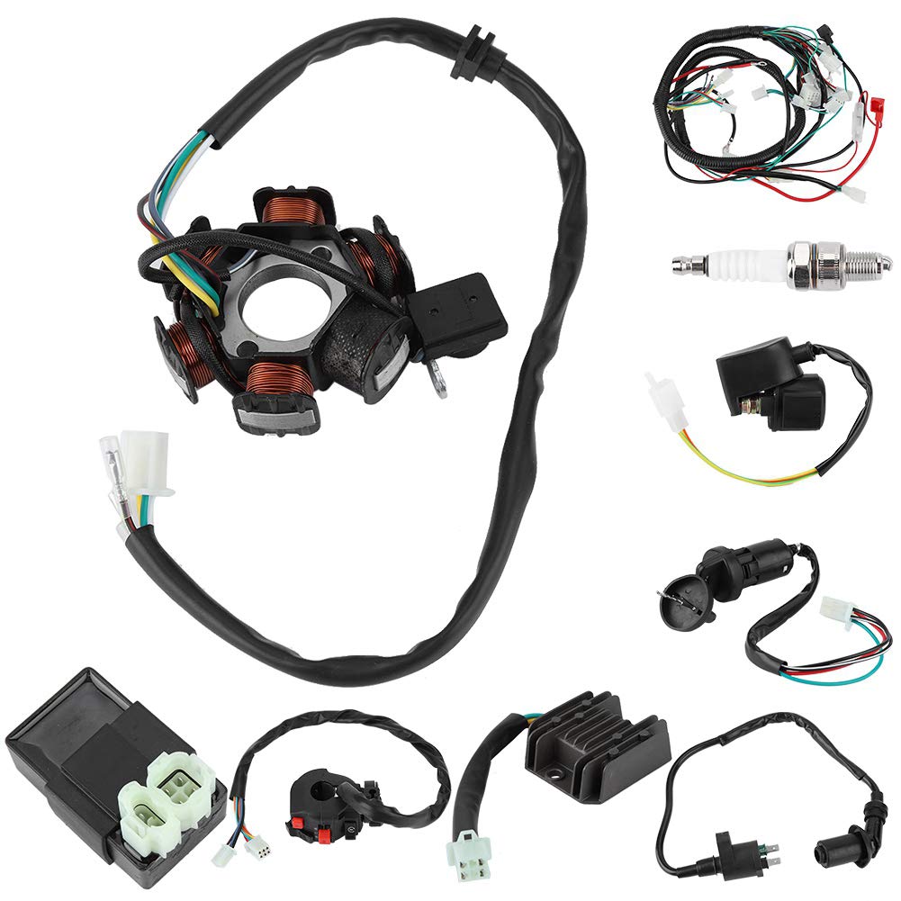 Elektro-Pit-Bike-Kabelbaum-Set, Relais-Gleichrichter-Magneto-Stator Für GY6 125 Cc 150 Cc