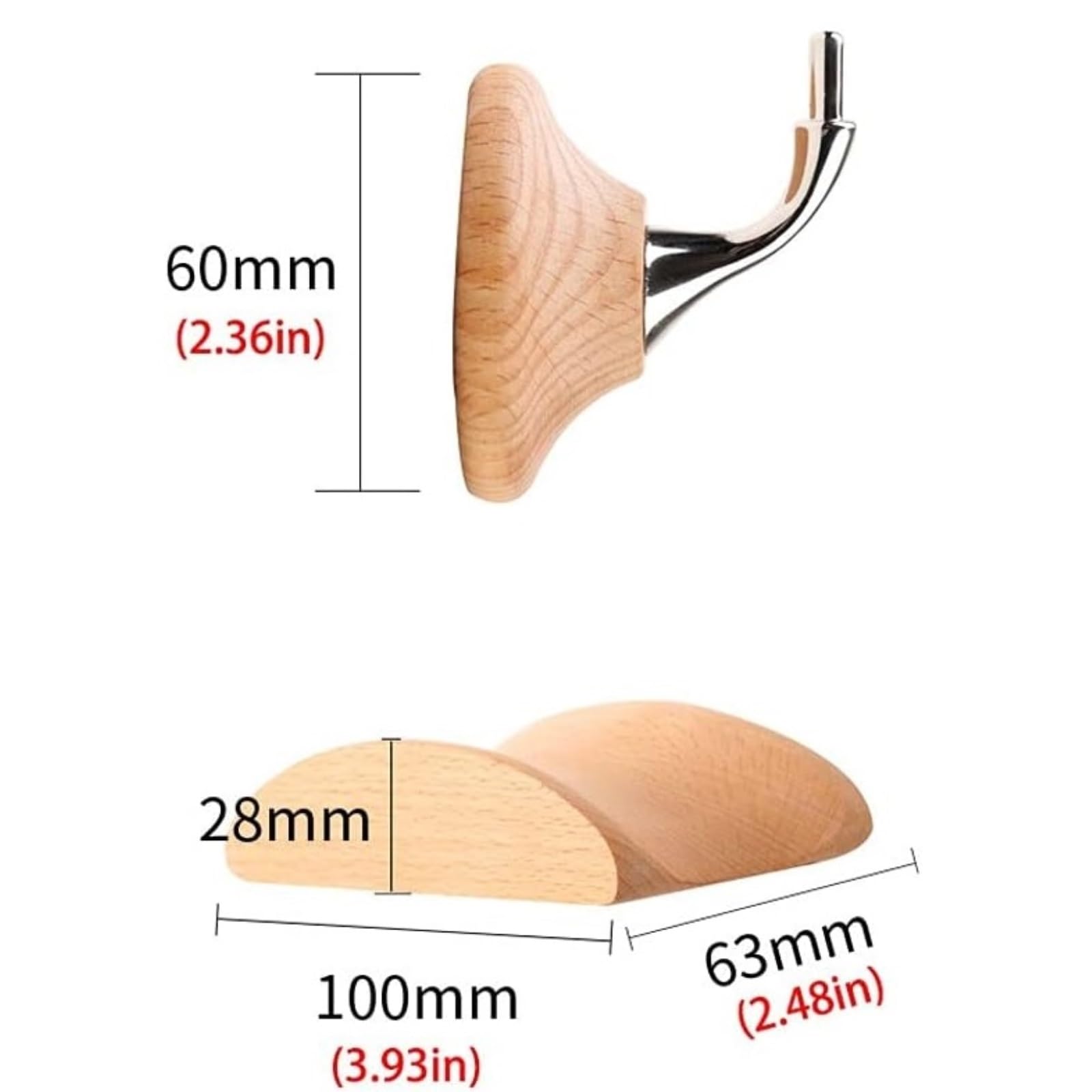 Supporto per Cuffie Supporto per Cuffie A Parete in Legno Massello Supporto per Cuffie Espositore per Cuffie Headphone Stand