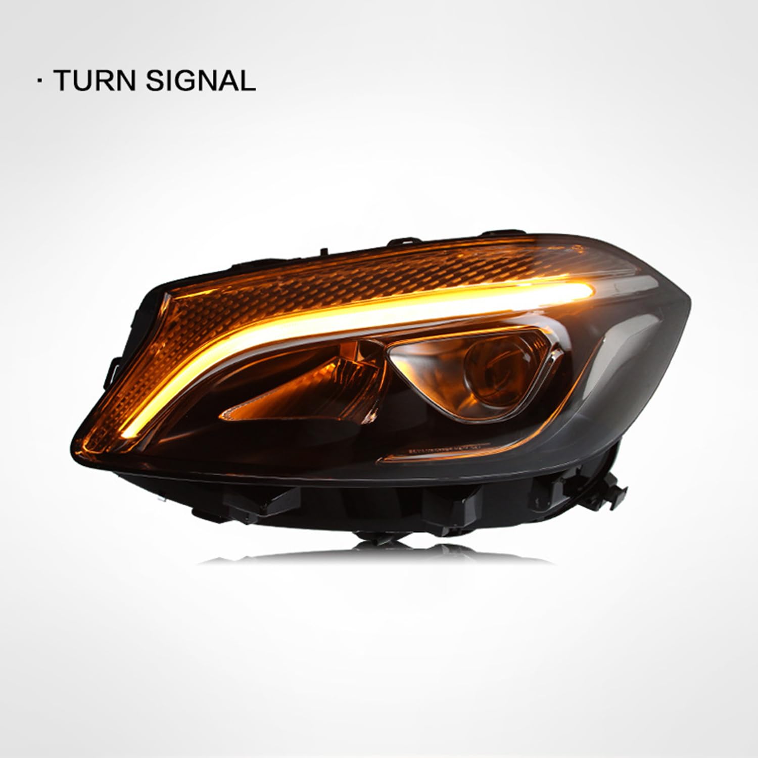 Proiettore Fari Anteriori per Benz A W176 2013-2018,Durable High Bright Headlamp Auto Luci Segnale Direzione Plug Play Faro Anteriore Completo,Right