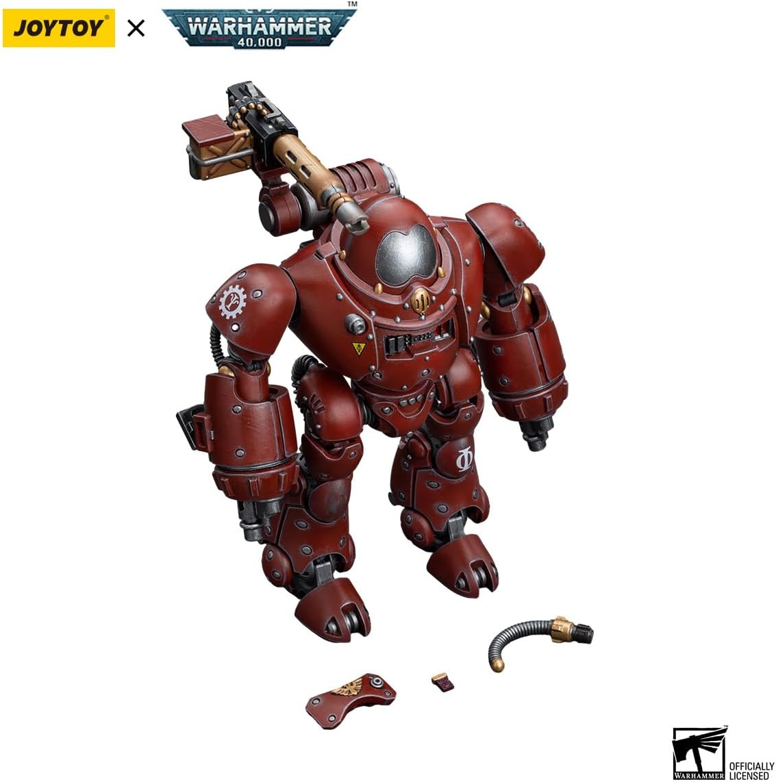 JOYTOY Action Figures Warhammer 40K 9.4inch Adeptus Mechanicus Kastelan Robot with Heavy Phosphor Blaster 1/18 Movable Model Collectible Figurine