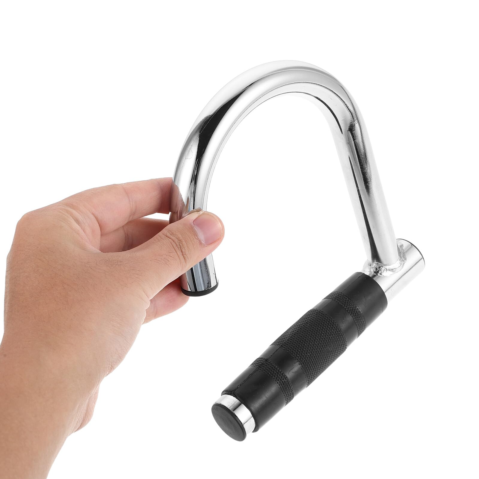 Maniglia Fitness Antiscivolo con Rivestimento in Gomma Impugnatura Ergonomica per Allenamento con Cavi e Sostituzione Manopole Bilanciere Accessorio Portatile per Palestra e Casa