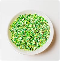 Vista 18 de 4.23 oz Loose Sequins,6 mm Cup Iridescent Spangles for DIY,Glitter Flower Embroidery Sequins for Jewelry Making Handmade Decorations(White 1)