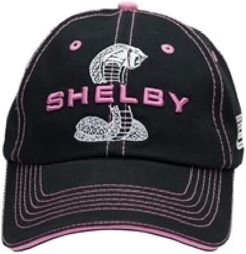 Shelby Super Snake Black con gorro rosa para mujer Producto oficial Shelby Ajustable, talla única, Rosado