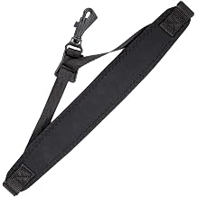 Neotech Classic Instrument Strap - Swivel Hook, X-Long - Neck Strap for Saxophone, Clarinet, English Horn & More - Comfortable Neoprene Instrument Neck Strap - Made in USA - Black