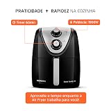 MONDIAL Fritadeira Sem Óleo Grand Family Inox - 5L, 127V, Preto, 1900W - AFN-50-BI — imagem 7