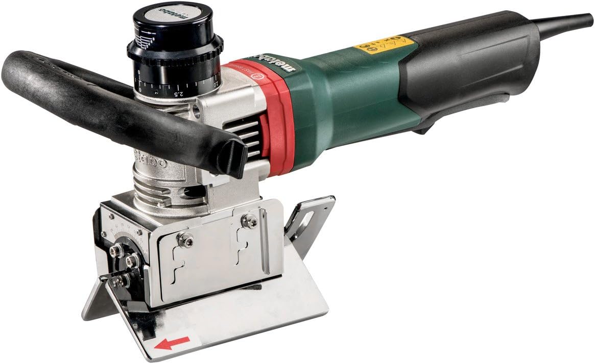 Metabo 3/8-Inch Metal Beveling Tool, 12,500 RPM, 13.0 AMP w/Brake, Non-Lock Paddle, Electronics, KFMPB 15-10 F, 601755620, Green
