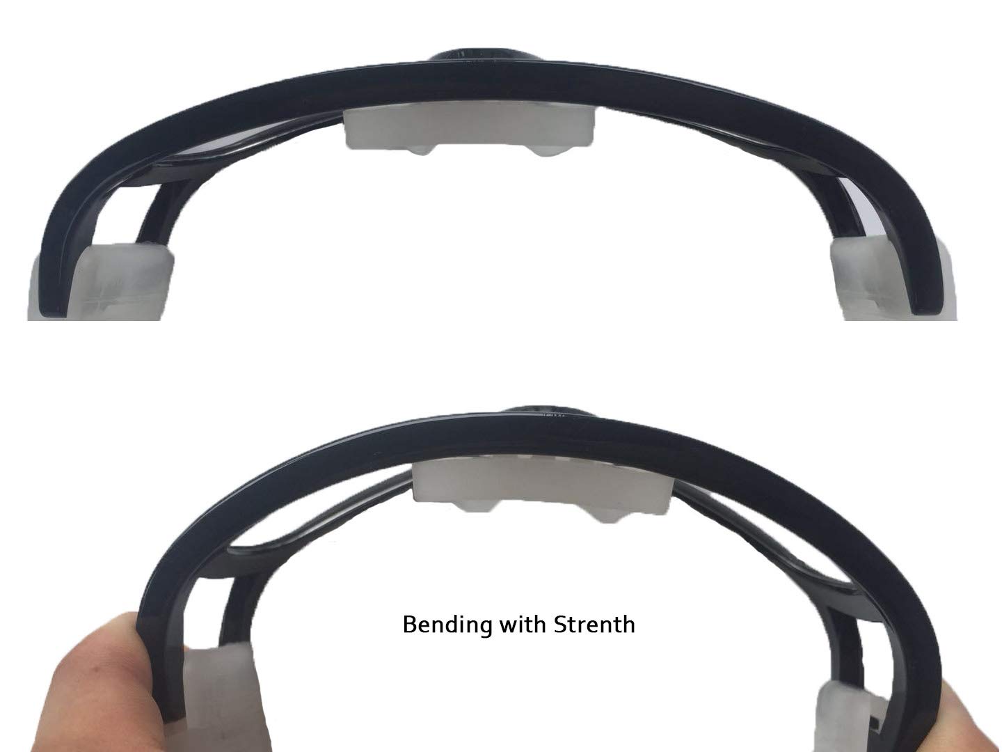 Freebee Gafas deportivas de seguridad, gafas protectoras para adultos, baloncesto, fútbol, raquetbol, voleibol, fútbol, bádminton (negro)
