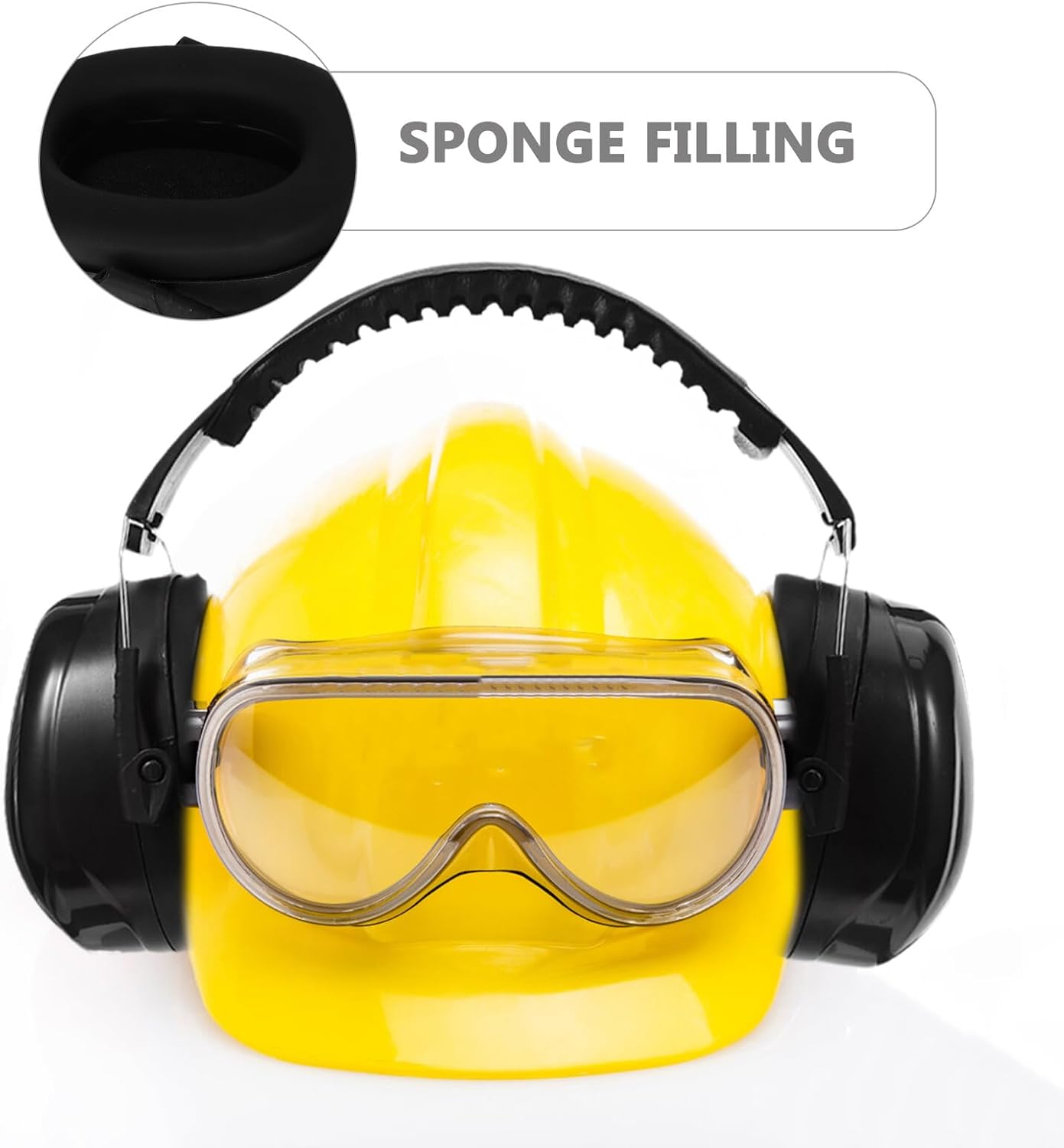 3pcs Noise Cancelling Ear Muffs Snr 36db Industrial Soundproof Earmuffs for Hearing Protection in Workshops and Studying