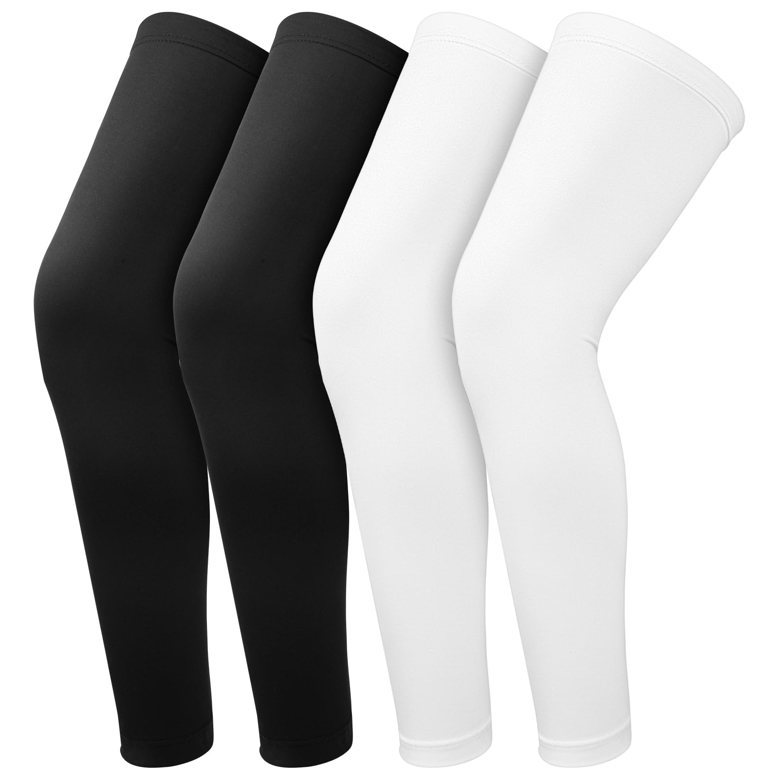 2 pares de calentadores de piernas para hombre, manga de compresión para hombre, protección solar larga, mangas de brazo, mangas de pierna para mujer, ciclismo, rodilleras, bicicleta para hombres y